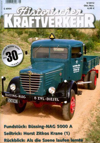 Historischer Kraftverkehr   Nr. 5/2012