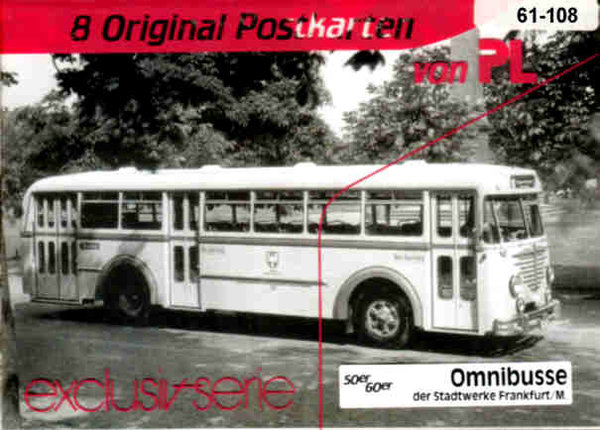 Postkarten Omnibusse Stadtw.Frankfurt/M
