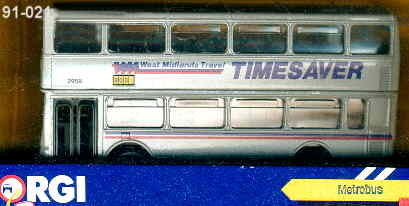 Corgi Metro Bus DD TIMESAVER West Midlands Trav