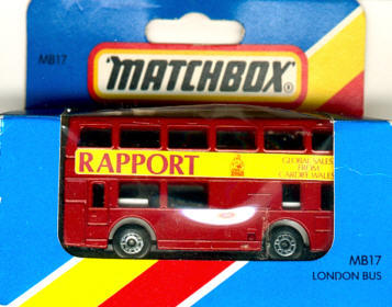 Matchbox London DD-Bus RAPPORT Global Sales From