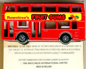 Matchbox London DD-Bus Rowntree's Fruit Gums