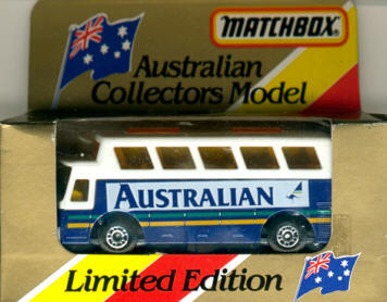 Matchbox Flughafen-Bus Australian Collectors Model