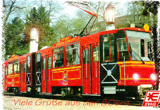 Postkarte Straba Gelenktriebwagen 512 Erfurt