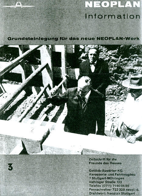 Neoplan-Information -  Nr.: 3 Grundsteinlegung Neoplan-Werk