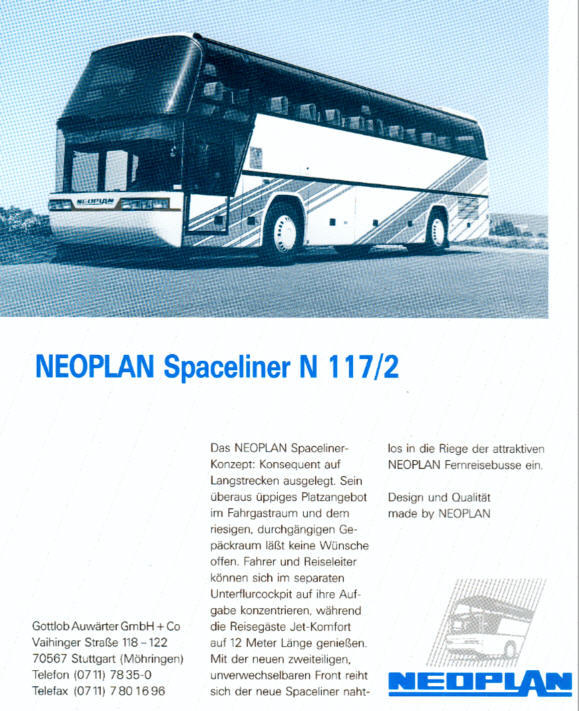 NEOPLAN-Spaceliner N 117/2 -  Datenblatt