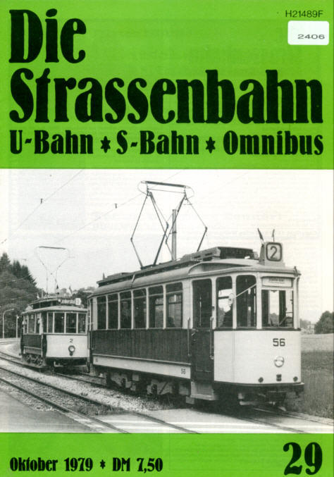 StrassenbahnU-BahnS-Bahn Omnibus -  Nr. 29/1979