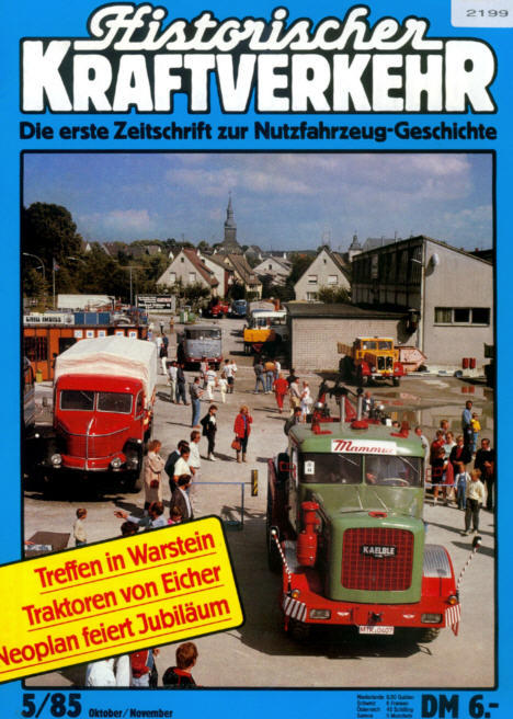 Historischer Kraftverkehr 5/85 Eicher/50 J.Neoplan