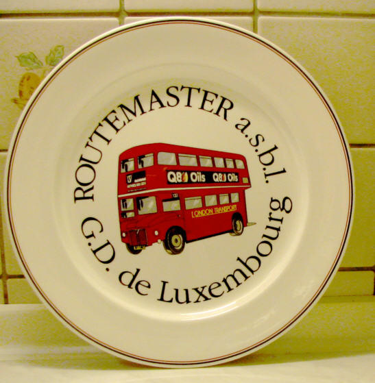 Omnibus-Wandteller 90 Jahre Routemaster -Luxemburg-