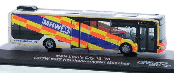 Rietze  MAN Lion's City 12 '18 GRTW "MKT" Krankentransport München GRTW